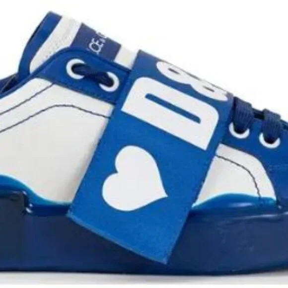 DG WHITE LEATHER LOW TOP - Picture 3 of 6